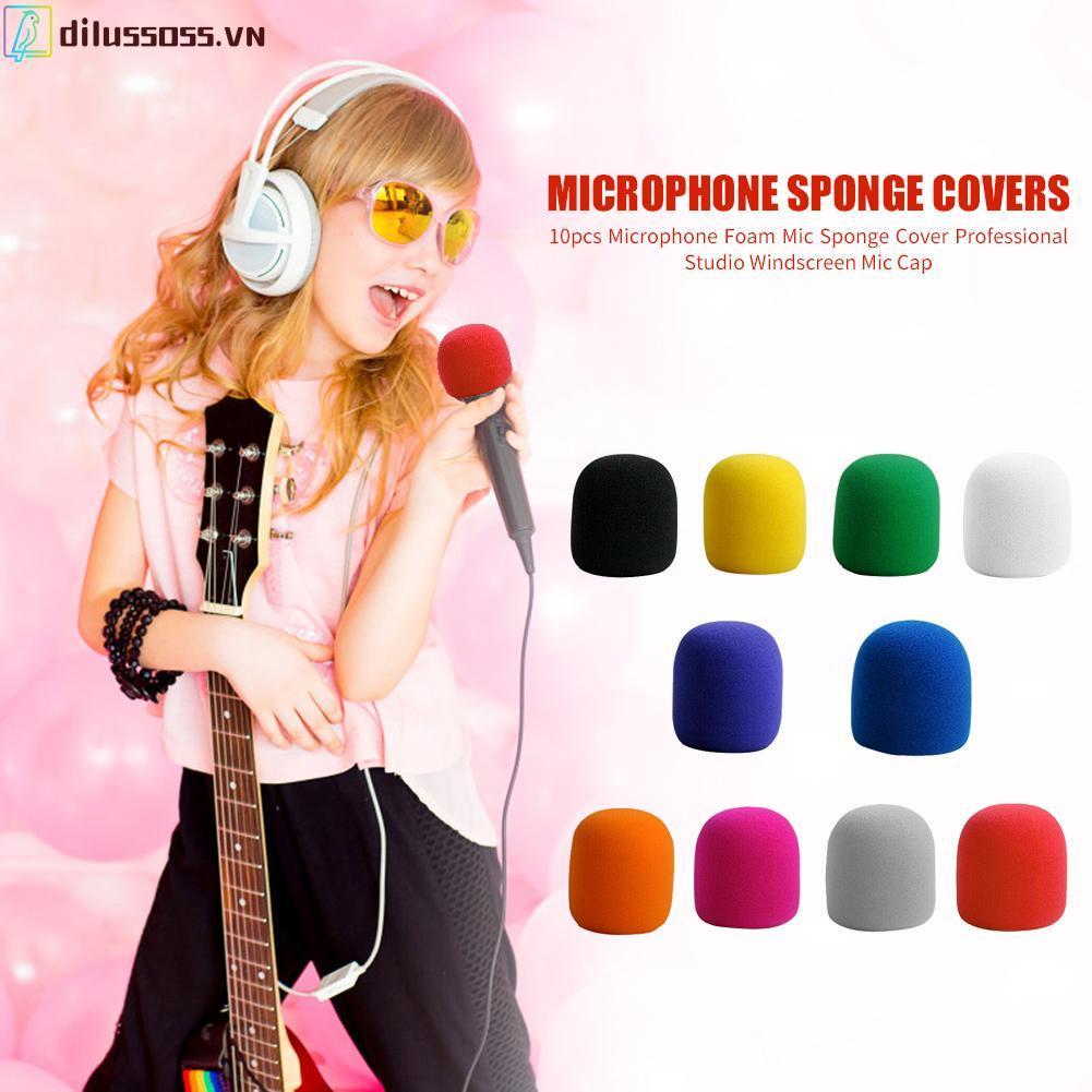 Set 10 Miếng Xốp Bọc Bảo Vệ Đầu Micro