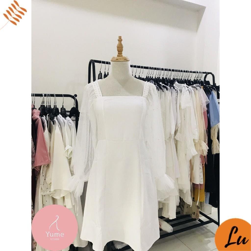 Váy Nữ Đẹp Đầm dự tiệc tay phồng đính ngọc GXin Dress.Đầm dáng xòe co giãn thời trang