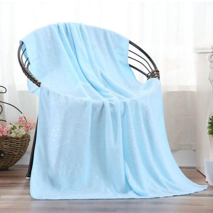 Khăn tắm xuất Nhật họa tiết in chìm khổ lớn 1m4 x 70cm siêu mềm mại