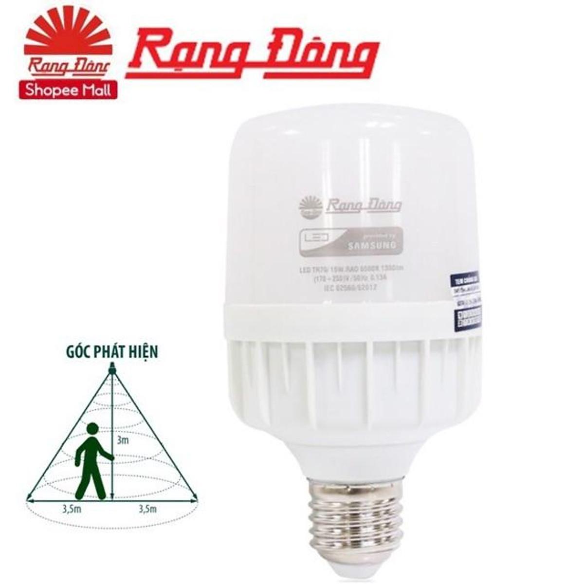 Đèn cảm biến radar 7W/9W/15W LED Rạng Đông - LED A60N3/9W.RAD