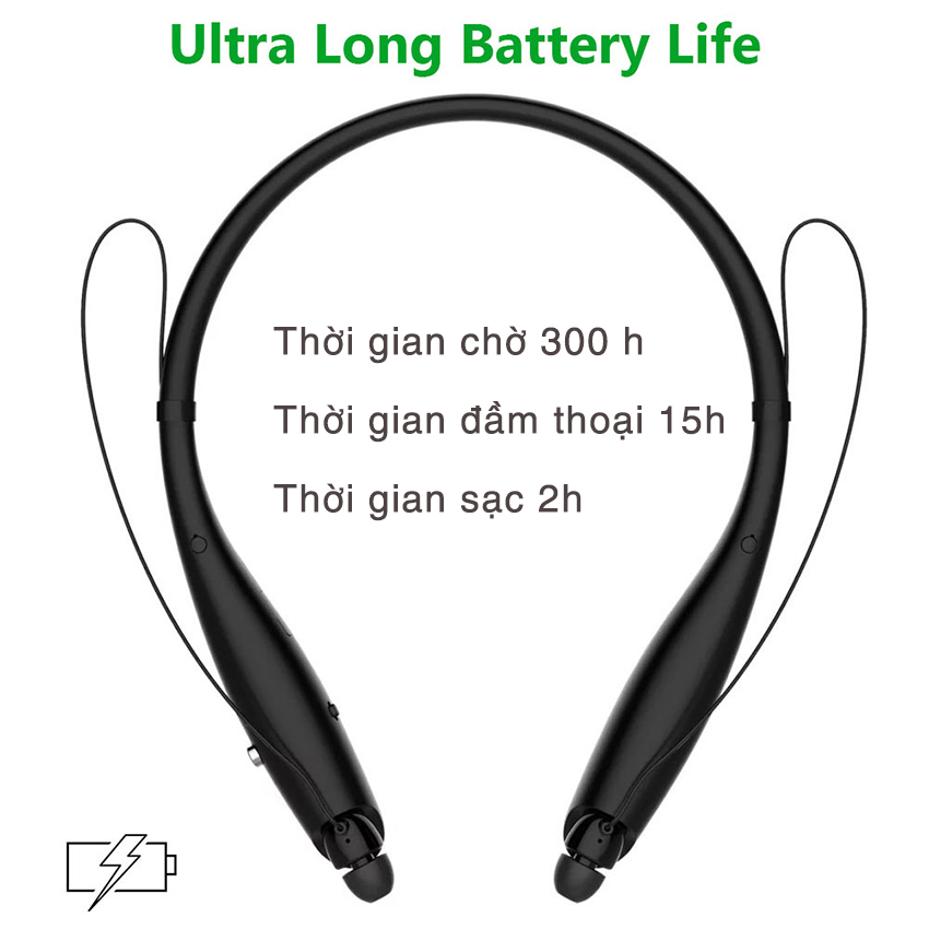 Tai nghe bluetooth 4.0 thể thao nghe nhạc pin 15h SCR 900SC - Hàng nhập khẩu