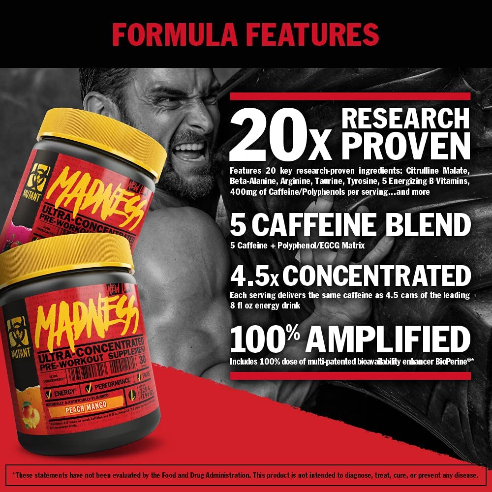 Madness Mutant Pre Workout 30 Servings