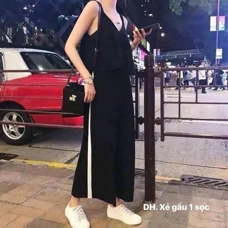 Quần 1 sọc xẻ gấu