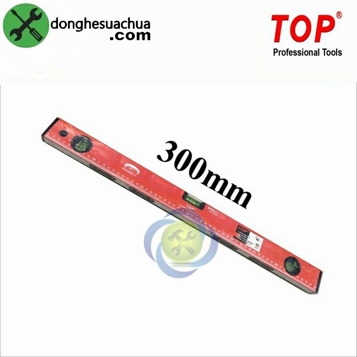 Thước thủy 300mm TOP TT-300 có từ tính thân màu đỏ