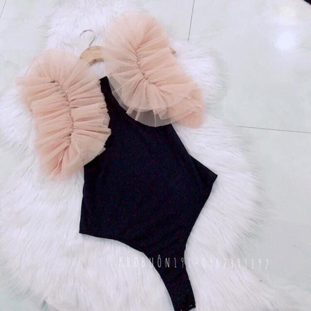 Bodysuit Tay Lưới Bèo Sang Chảnh