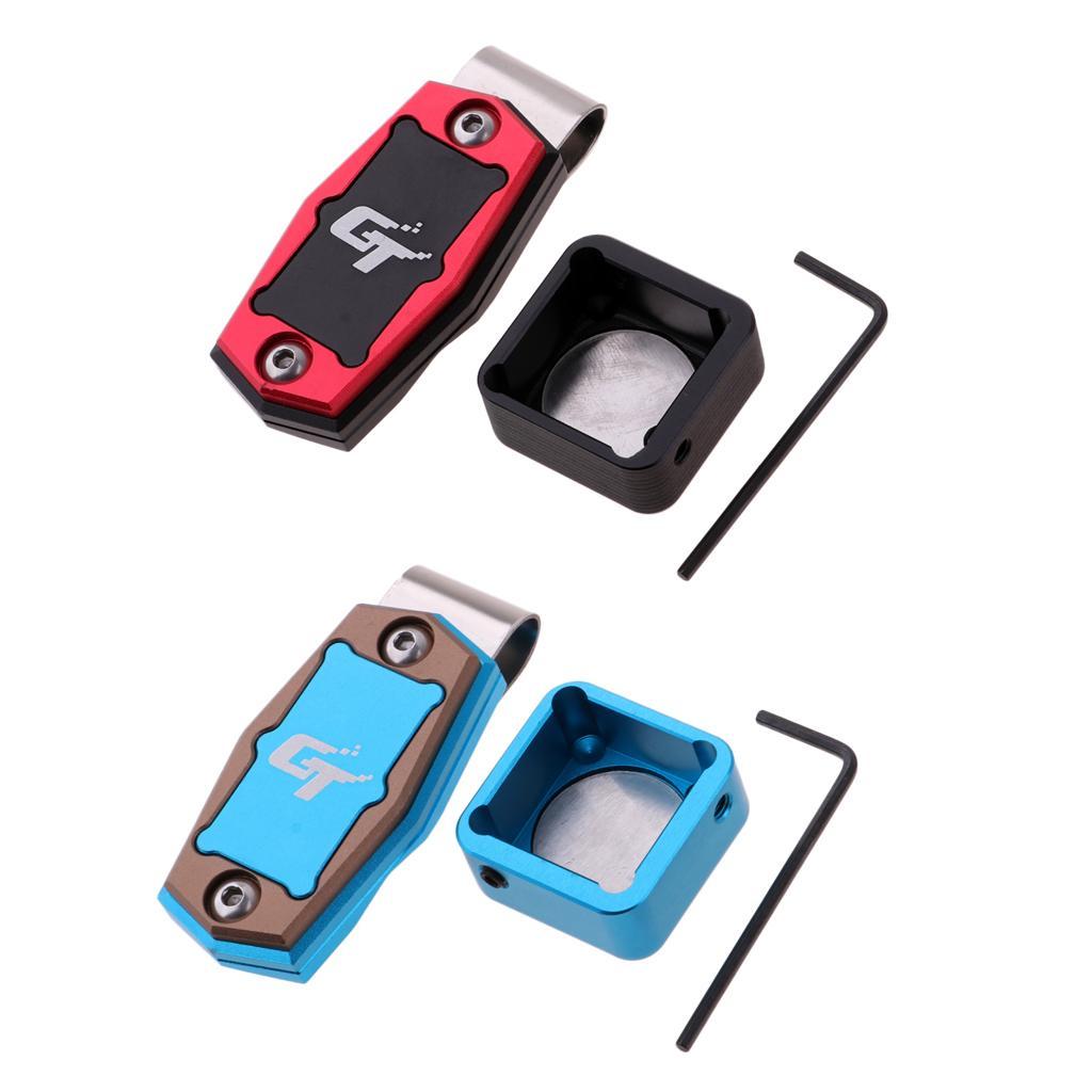 2 Pack Pool Chalk Holder - Magnetic Billiard Chalk Container & Belt Clip - Easy to Use