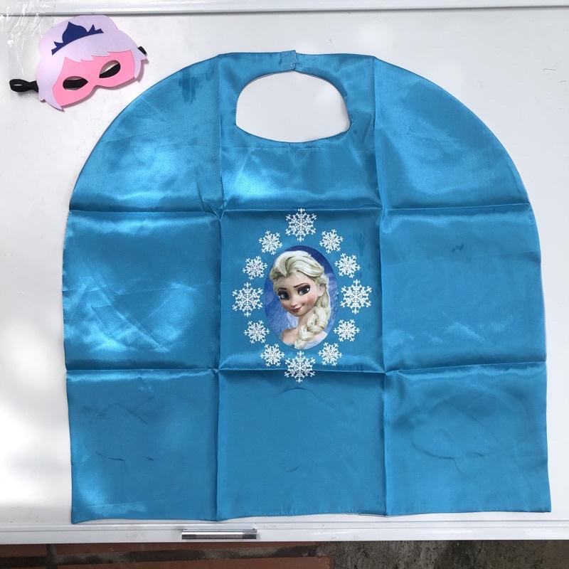 Set Áo choàng + mặt nạ Elsa hóa trang Halloween