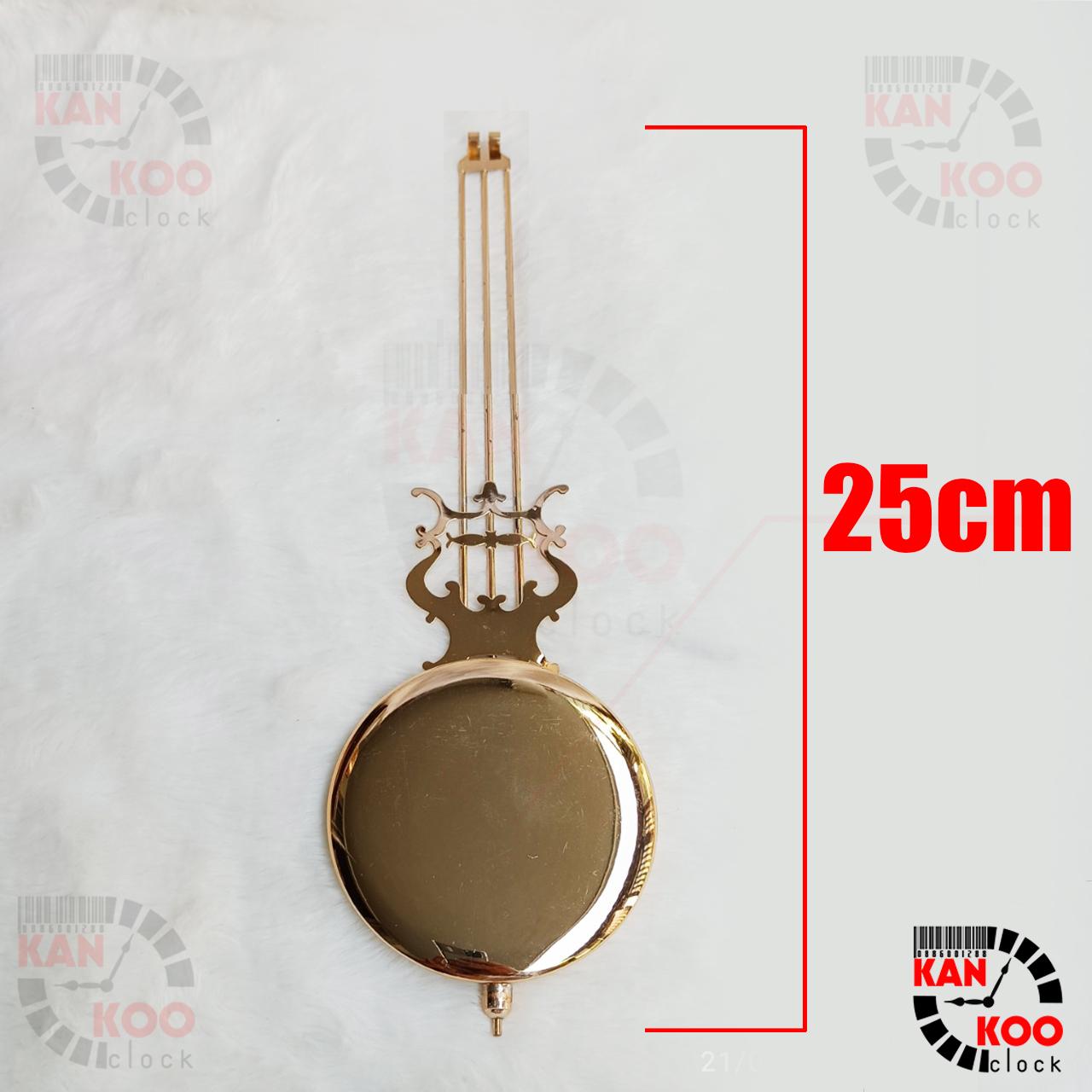 Cây lắc dao động xi vàng 32cm, dùng cho đồng hồ treo tường, đồng hồ gỗ, gỗ lũa