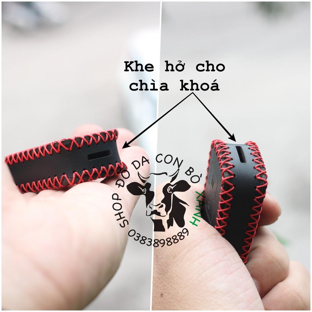 Bao da dành cho Chìa Khoá Mitsubishi Xpander, Triton, Attrage, Mirage, Lancer handmade Da Thật 002