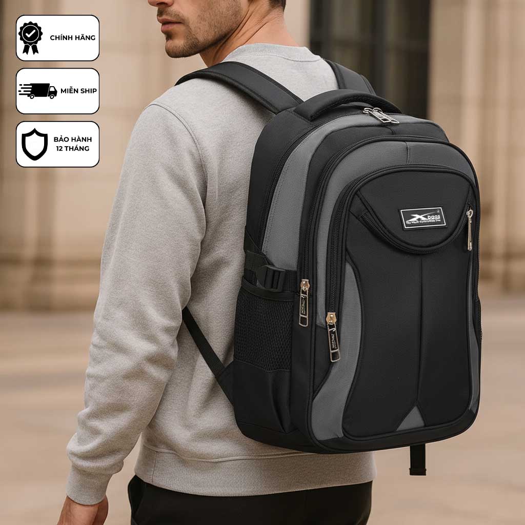 Balo Laptop Nam Nữ XBAGS XB 2002 – Balo Chống Sốc 15 Inch, Thiết Kế Thời Trang, Tiện Lợi Đi Học Đi Làm!