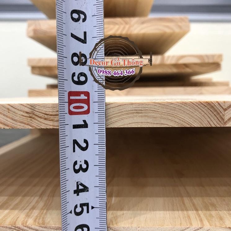 Tấm gỗ thông 10x80cm vuông góc bào mịn đẹp