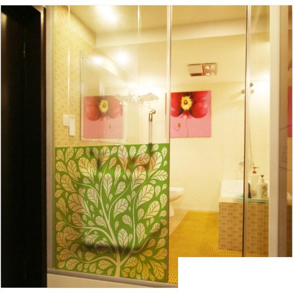 Decal Dán Kính Cao Cấp - Cây trùm Lá Xanh