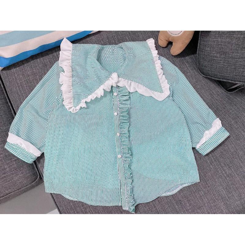 ÁO SOMI SỌC CỔ THỦY THỦ BÈO SALE