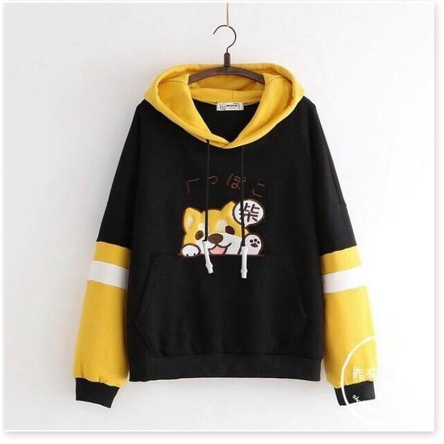 ÁO KHOÁC HOODIES,FROM RỘNG Y HÌNH,CHẤT LIỆU VÃI THOÁNG MÁT,THIẾT KẾ HỌA TIẾT XINH XẮN THỜI TRANG KING STORE