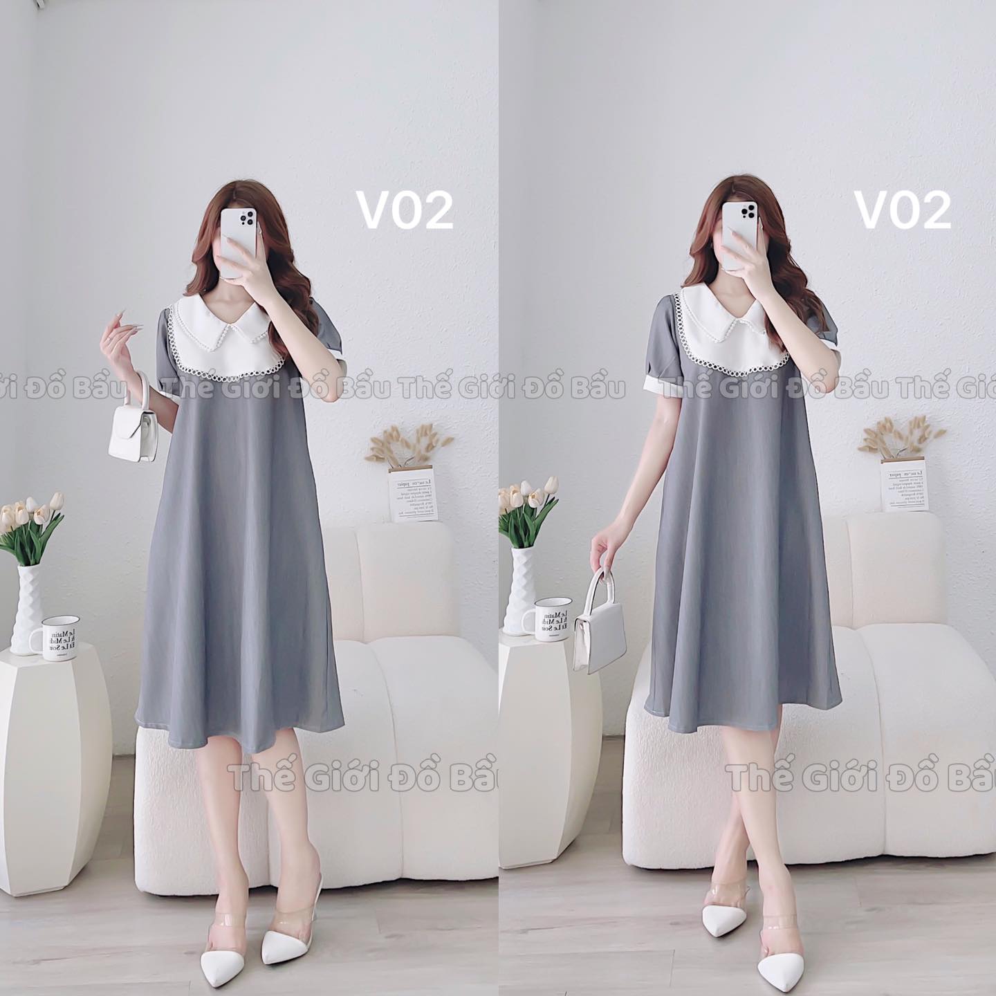 Váy bầu thiết kế v02 size từ 40-130kg