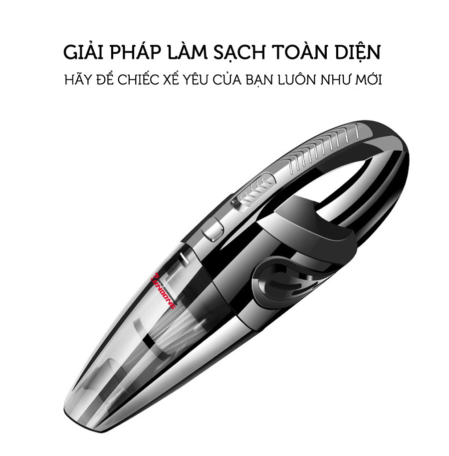 Máy hút bụi cầm tay không dây Rundong R-6053 cao cấp | 120W lực hút cực khỏe, thiết kế đẹp mắt, sang trọng, nhỏ gọn dùng cho nội thất xe ô tô và gia đình - HÀNG CHÍNH HÃNG