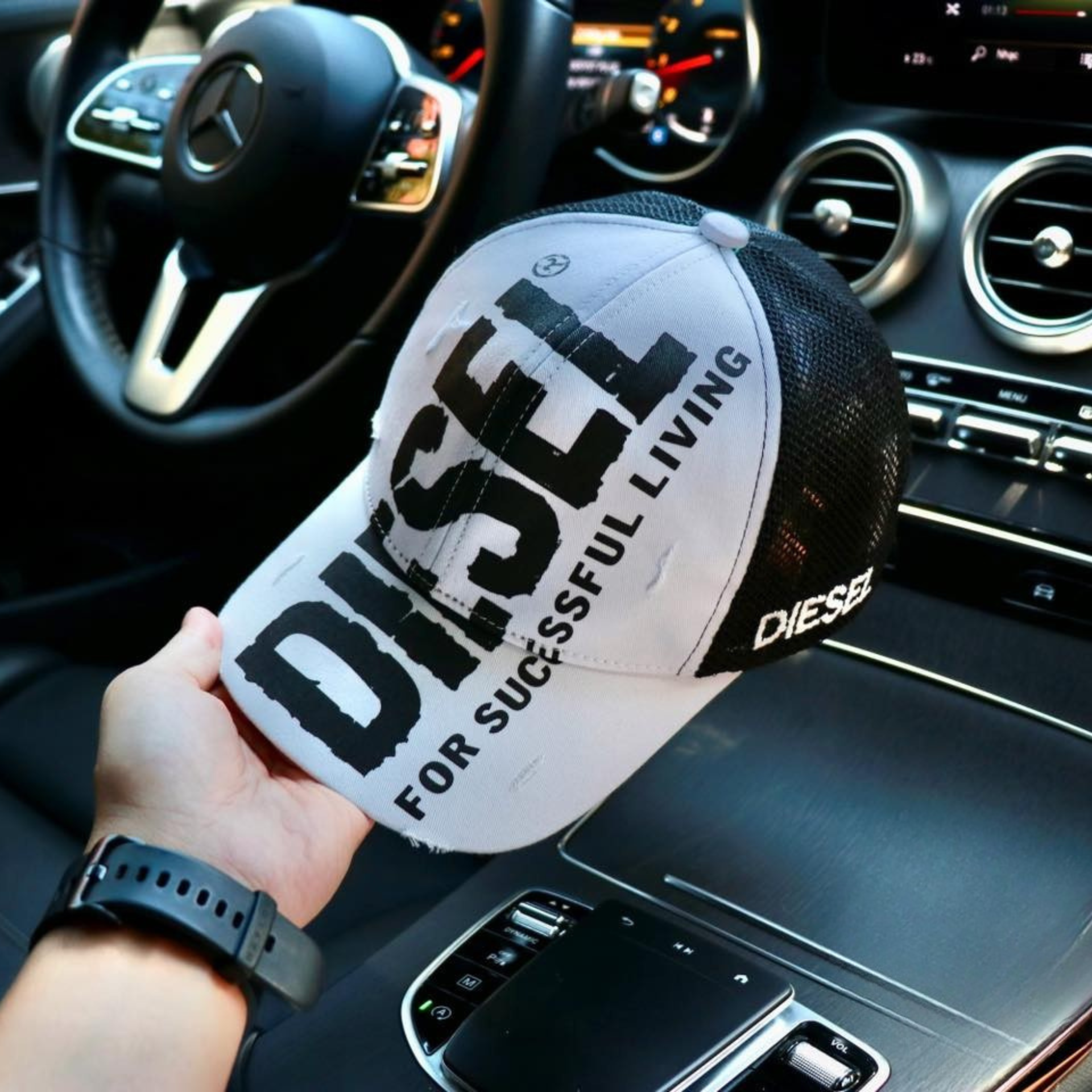 Nón kết, mũ lưỡi trai Diesel vải kaki form chuẩn siêu đẹp (Ảnh thật)