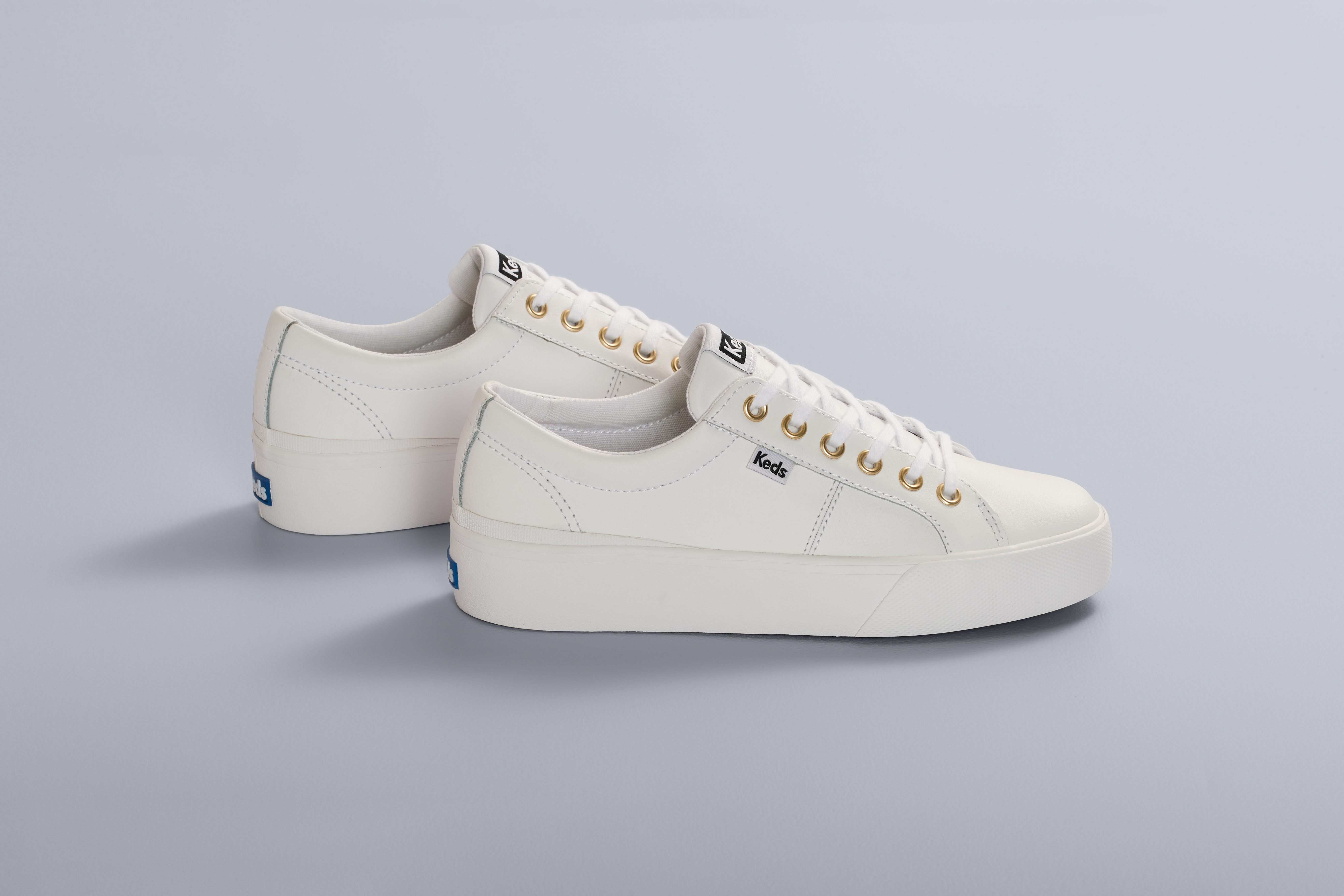 Giày Thể Thao Keds Nữ- Jump Kick Dou Leather White- KD064960