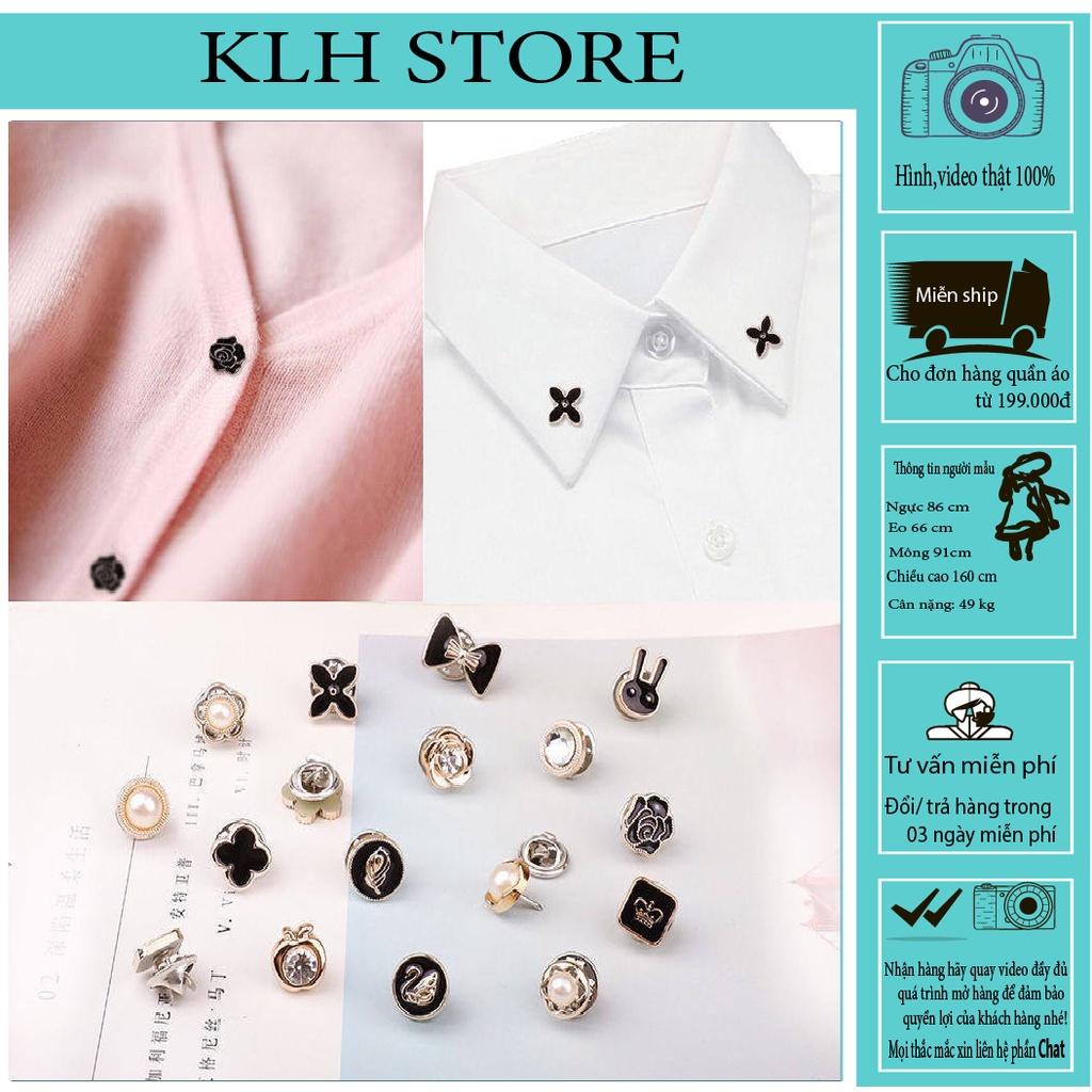 M276N. KLHSTORE2018.Nút phụ kiện cài áo mini trang trí, chống hở tháo gỡ dễ dàng