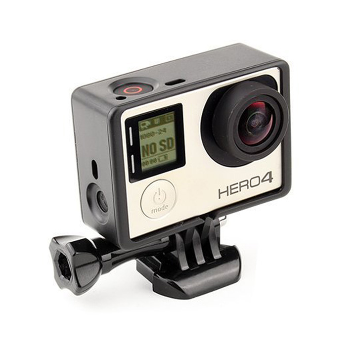 Khung viền nhựa Frame cho GoPro 3 3+ 4 black silver