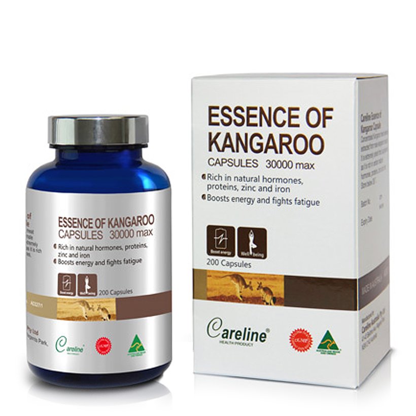 Viên Uống Careline Essence Of Kangaroo Hỗ Trợ Tăng Cường Sinh Lý Nam - Hộp 60 Viên