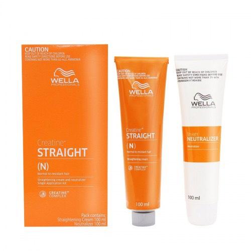 HỘP THUÔC DUỐI ÉP TÓC WELLA CREATIN STRAIGHT PHÙ HỢP DUỖI TÓC MÁI 100ML*2