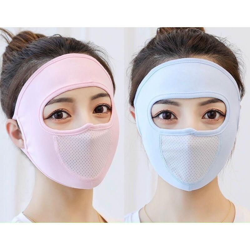 Khẩu Trang Ninja Che Kín Mặt - Chất Liệu Cotton Mềm Và Thoáng - Khẩu Trang Full Face Mùa Hè