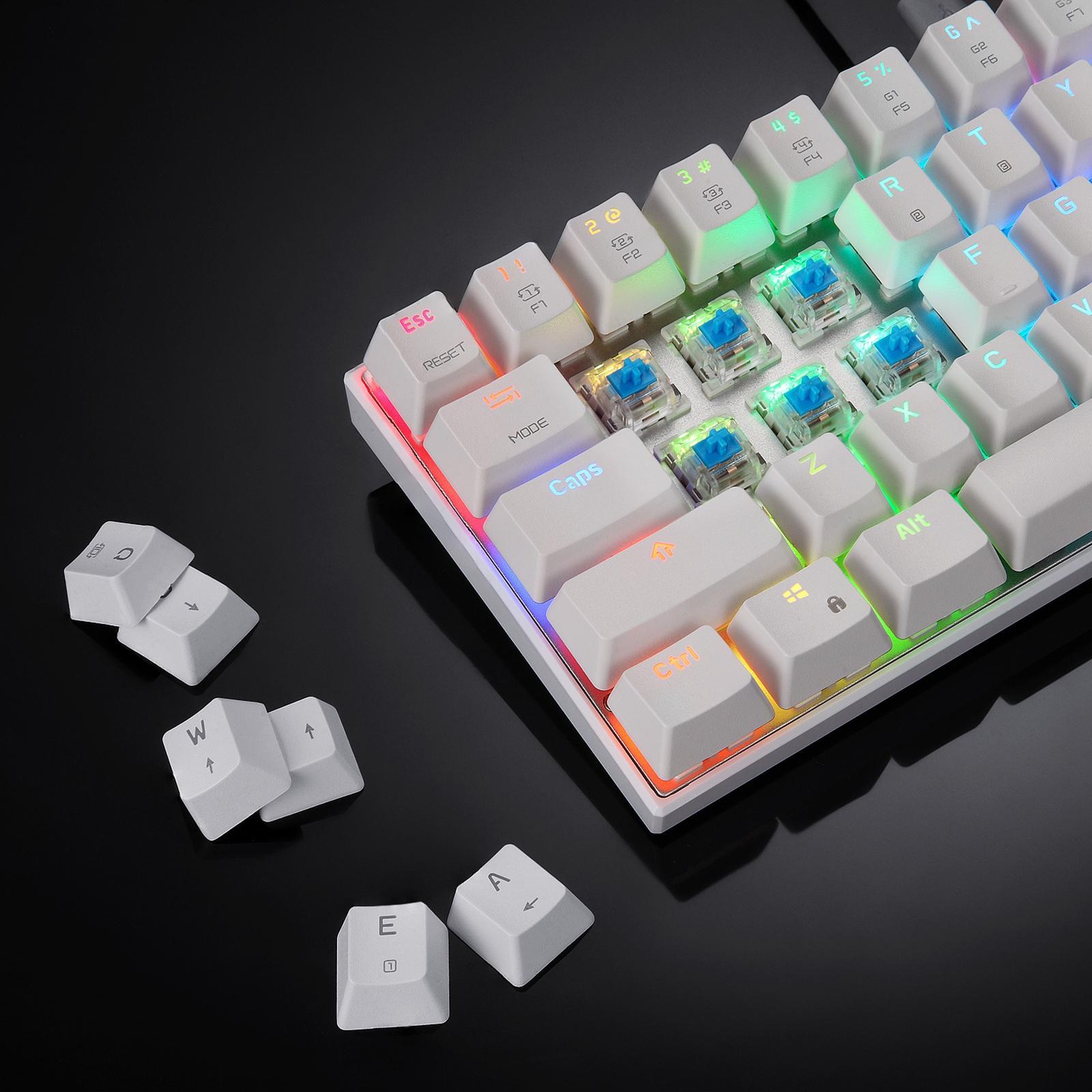 Mechanical Keyboard 61 Key ABS Plasic Classic Durable for Laptop Computer