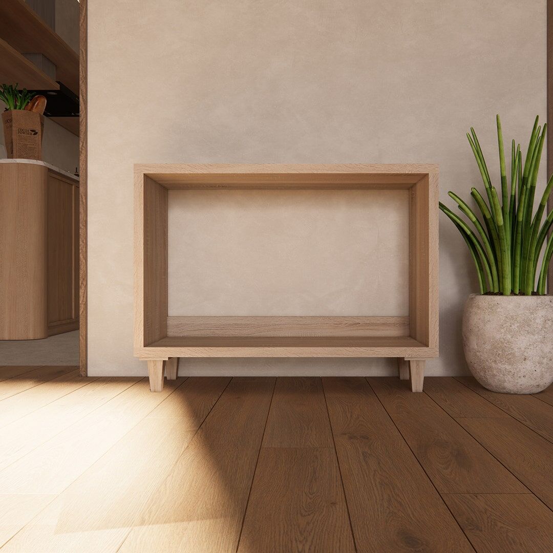 SB Furniture, Looms, Camper Shoe Cabinet, Solid Oak Color, W80XD30XH60 cm.