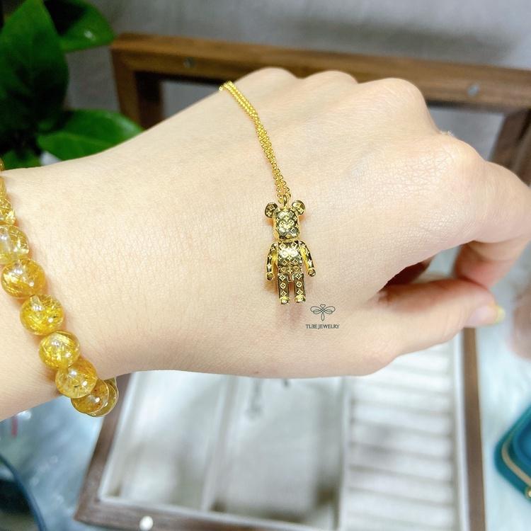 Dây chuyền bạc Tlee, Vòng cổ Gấu bạc 925 cao cấp- TleeJewelry