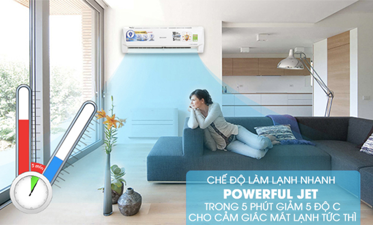 Điều Hòa Inverter Sharp AH-X18VEW (18.000Btu) - Hàng Chính Hãng