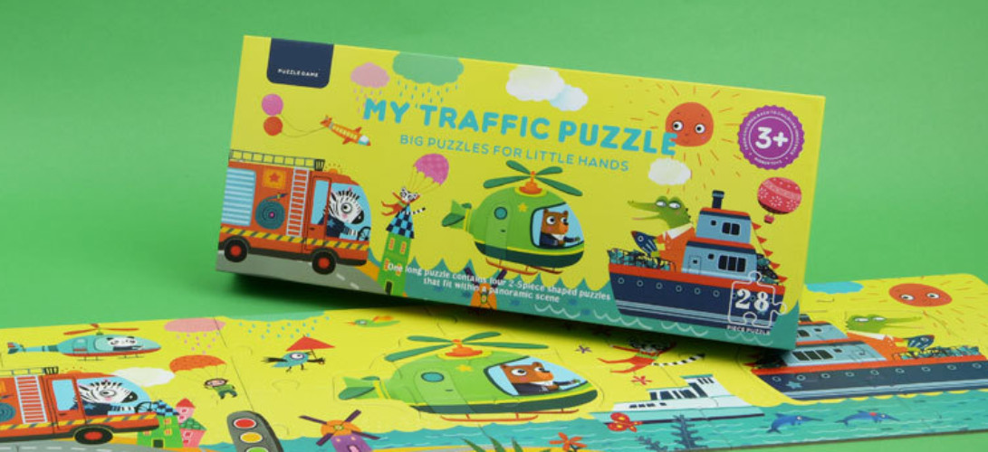 Lắp ghép Mideer - My Traffic Puzzle (28pcs)