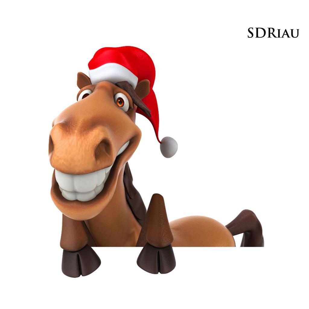 Miếng Dán Trang Trí Kính Chắn Gió Xe Hơi Họa Tiết Giáng Sinh Thời Trang 1011