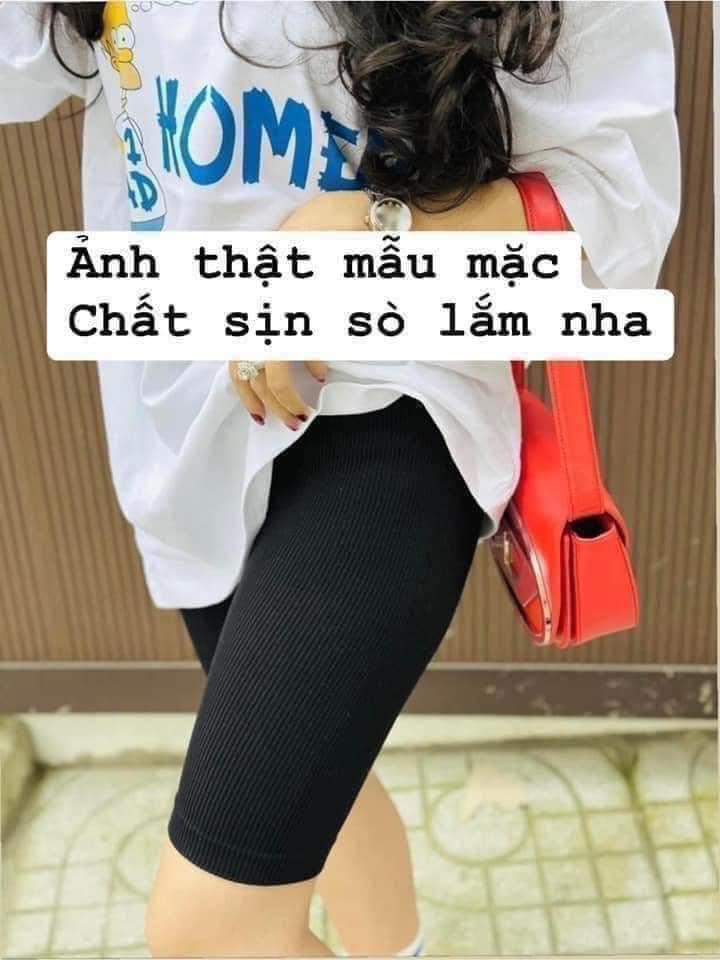 Quần legging lửng cotton zip dày dặn mềm mát co giãn thoải mái size M và L