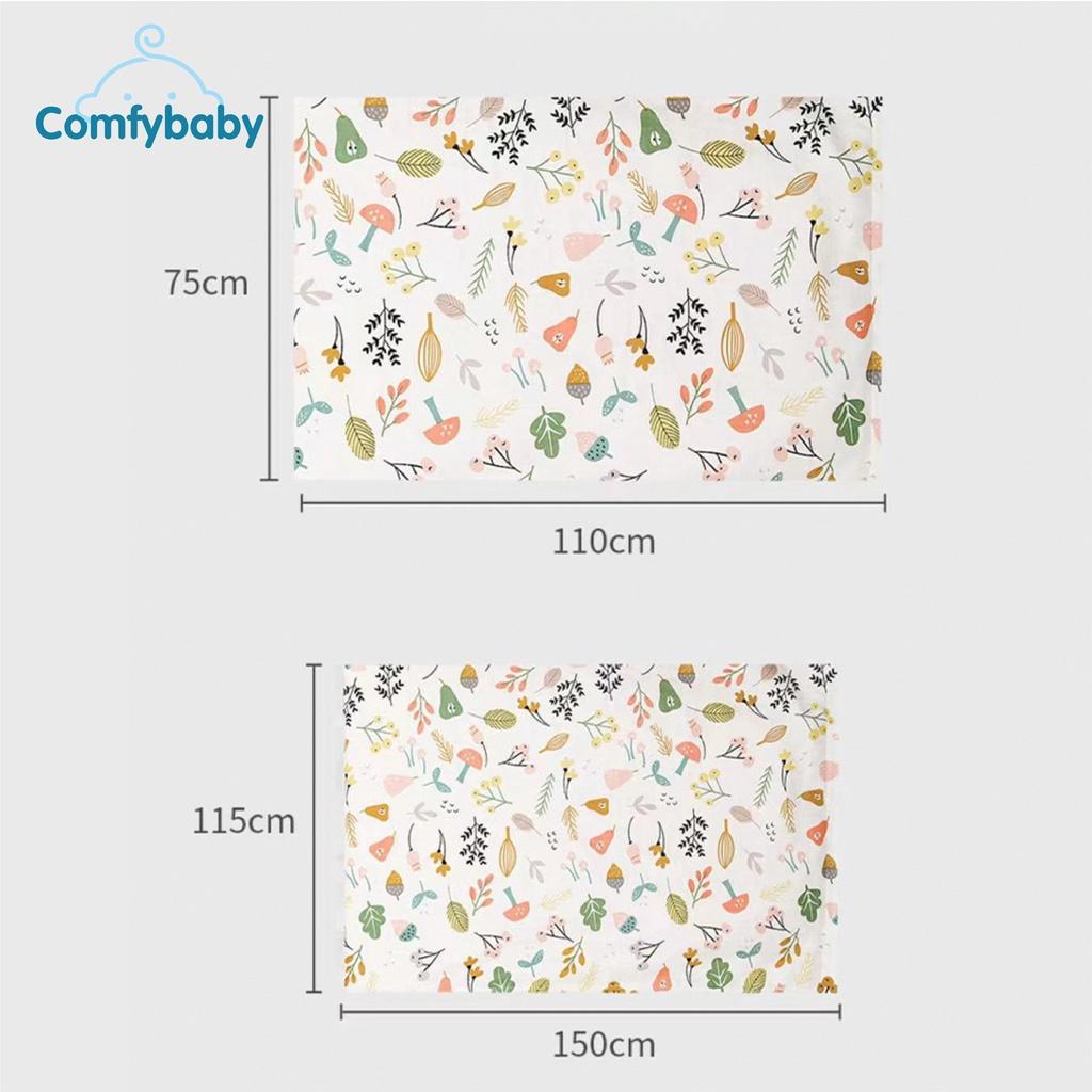 Chăn cho bé 2 lớp lông tuyết - muslin mềm mịn, mỏng nhẹ Comfybaby CHAN015