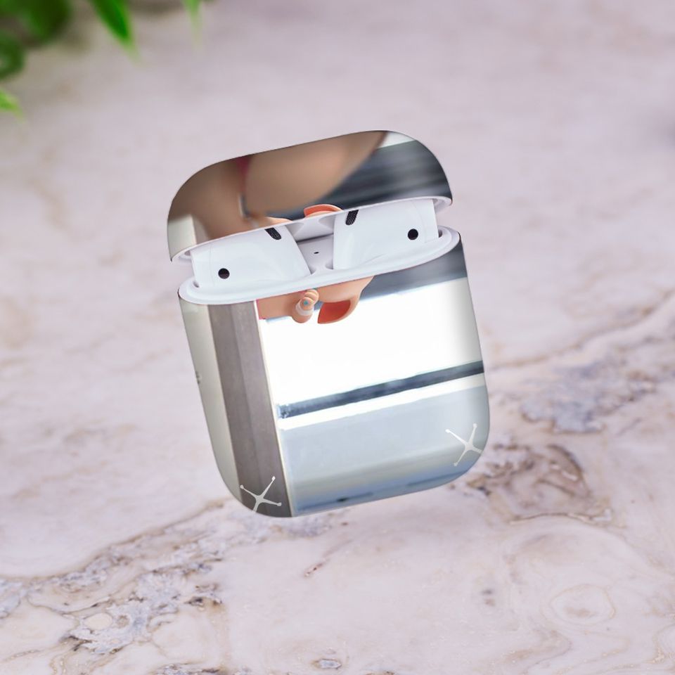 Miếng dán skin chống bẩn cho tai nghe AirPods in hình Heo con dễ thương - HEO2k19 - 126 (bản không dây 1 và 2