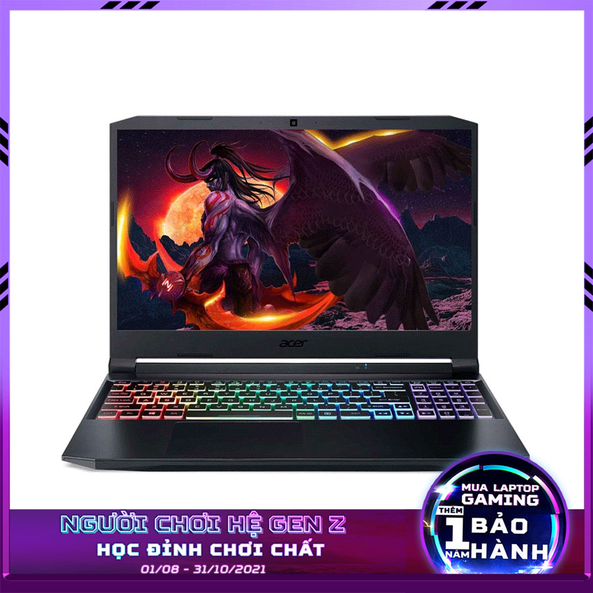 Laptop Acer Gaming Nitro 5 AN515-56-51N4 (NH.QBZSV.002) (i5 11300H/ 8GB Ram/ 512GB SSD/ GTX1650 4G/15.6 inch FHD 144Hz/Win 10) (2021)(Hàng Chính Hãng)