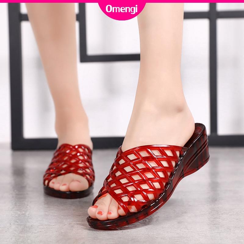 Giày Sandal Đế Xuồng Thời Trang Mùa Hè Cho Nữ