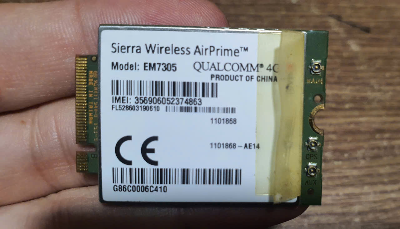 Card WWAN 4G Sierra Wireless AirPrime EM7305 dùng cho laptop Toshiba R30, Portege Z30-B, Portege Z30T-A-12U, Portégé Z10T-A-12W, Tecra Z50-A-1CR, Tecra Z50-A-15W - Hàng chính hãng