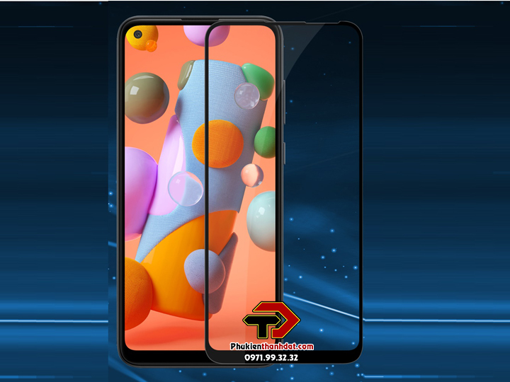 Tấm dán kính cường lực 9D cho SamSung Galaxy A11 Full tràn màn hình hiệu Glass Pro - Hàng chính hãng