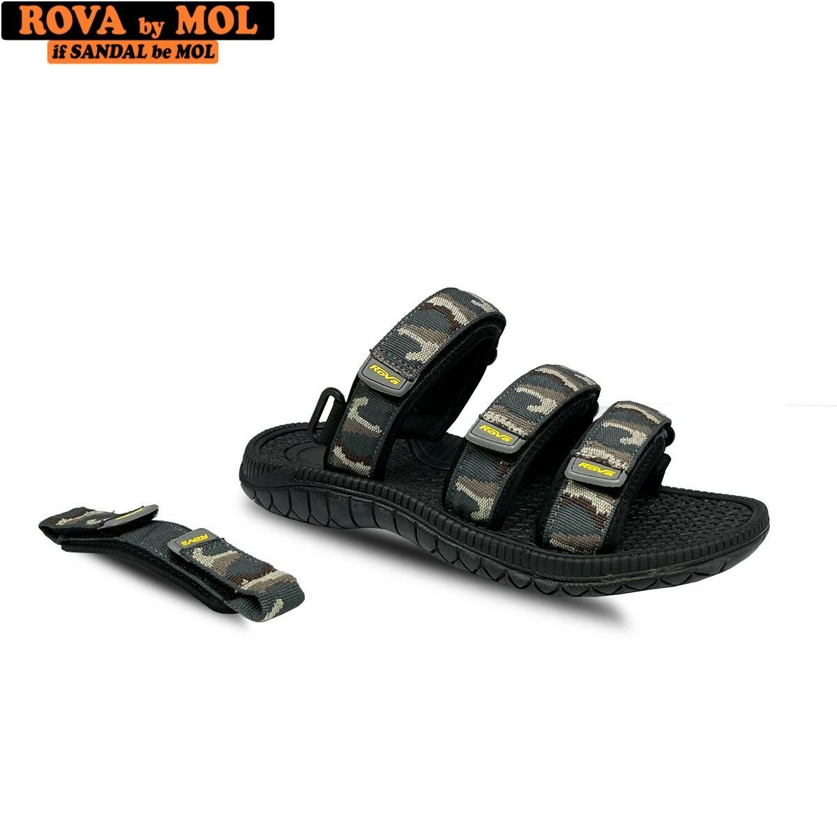 Sandal nam 3 quai dán xé hiệu Rova RV39-1Br