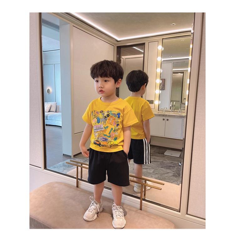 AT17 Size90-150 Áo thun bé trai Thời trang trẻ Em hàng quảng châu