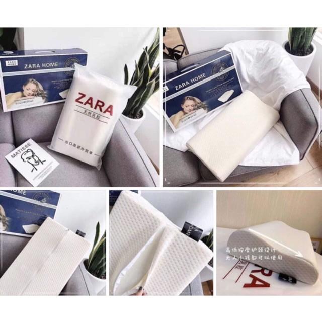 Gối cao su non có hộp Zara Home cao cấp siêu mềm (Full Box)-MẪU MỚI 2019