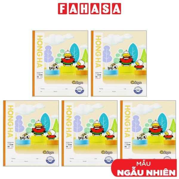 Combo 5 Tập Học Sinh Class Oringa Fun 4 Ô Ly Vuông 96 Trang 80gsm - Hồng Hà 0318 (Mẫu Sản Phẩm Giao Ngẫu Nhiên)