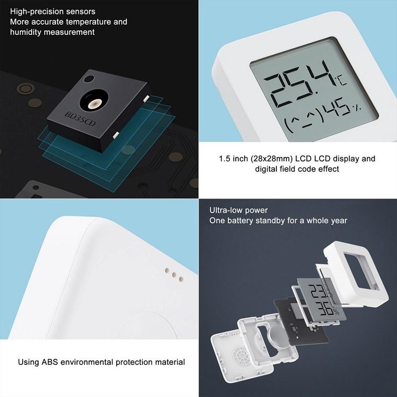 Set 3 thiết bị đo độ ẩm Xiaomi BT 2 không dây- Hàng Nhập Khẩu - Hệ Sinh Thái Xiaomi