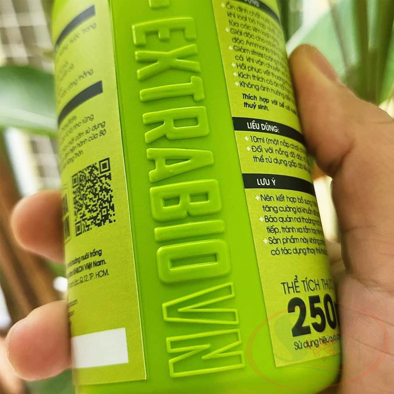 Giảm stress Extrabio Zero Shock khử clo xử lý nước bể cá tép thủy sinh