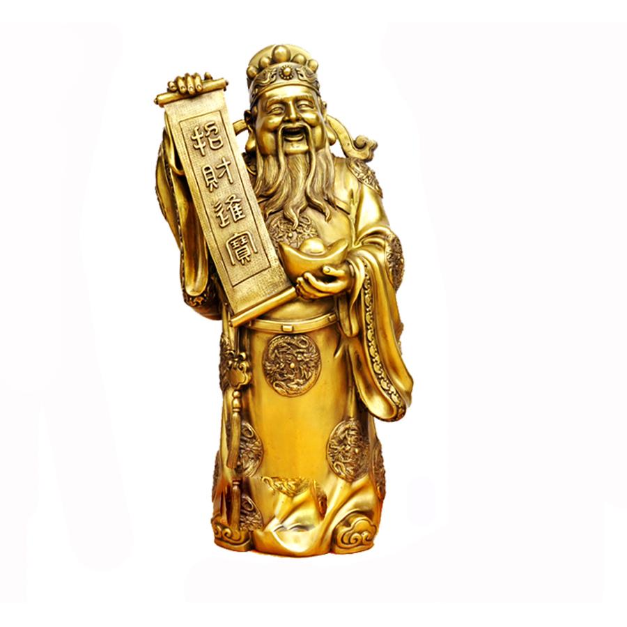 Tượng thần tài Tài Bạch Minh Quân bằng đồng thau cỡ đại