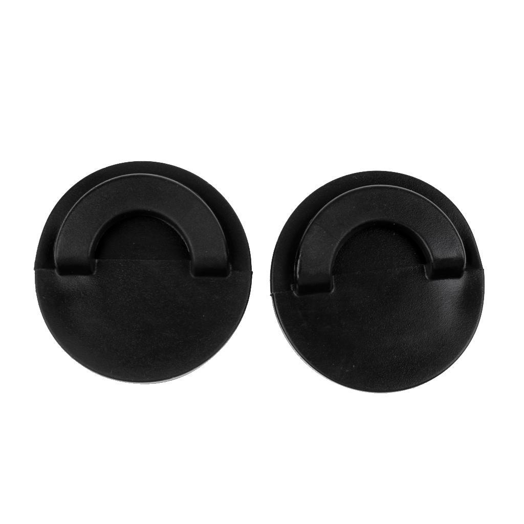 8 Pieces Black Kayak Marine Boat Scupper Stopper Bungs Drain Holes Plugs