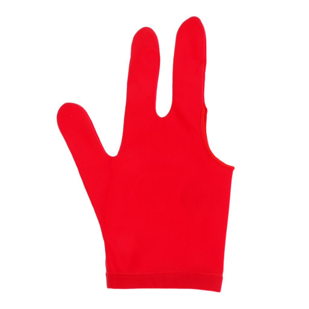 Spandex Snooker Billiard Pool Cue Glove Left Hand 3 Finger Accessory