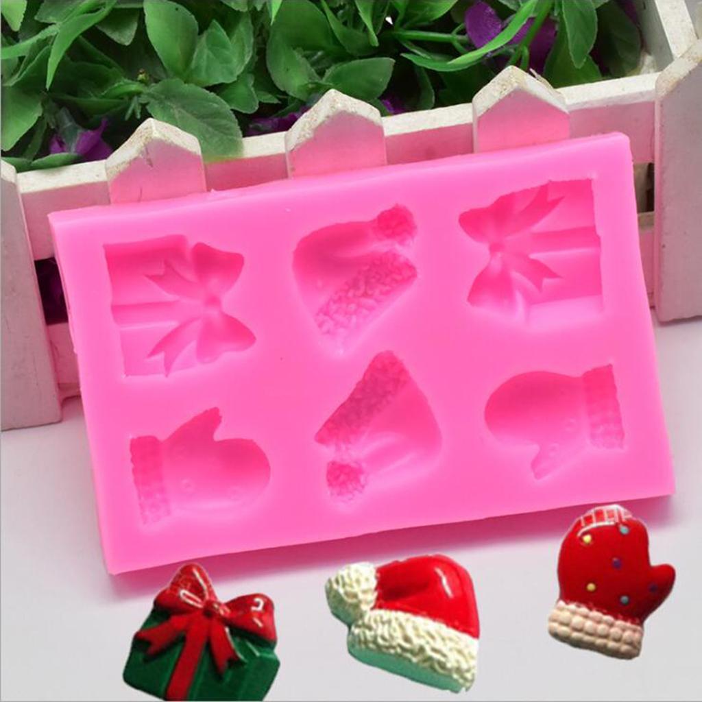 Rectangle Silicone Cake Mold Glove Moulds DIY Chocolate Fondant Mold Pink